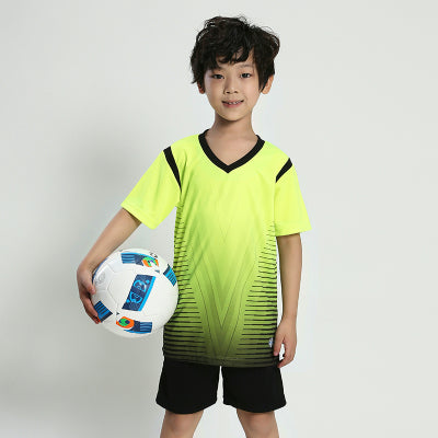 Football new kids men blank soccer jerseys set button football training suits boys sports football