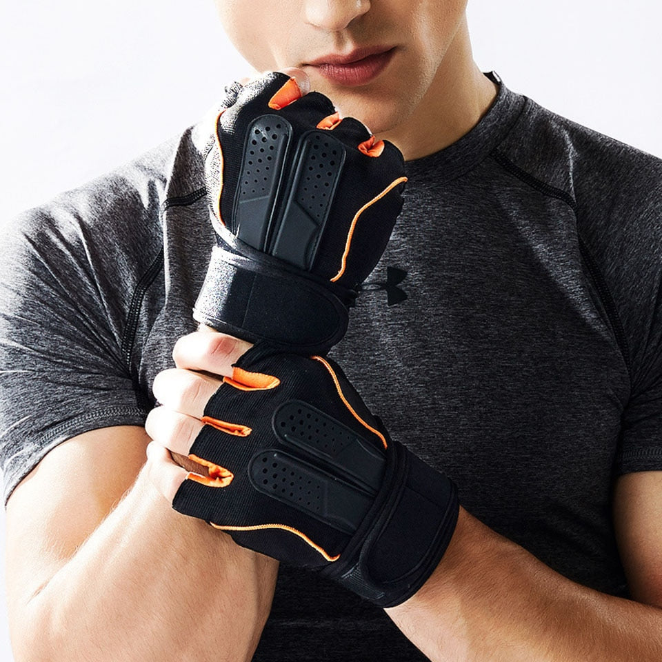 Tactical Sports Fitness Weight Lifting Gym Gloves Training Fitness Bodybuilding Workout Wrist Wrap Exercise