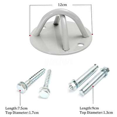 4 Screws Reinforce Resistant Band Pull Rope Fitness Hanging Training Strap Ceiling Hook Plate