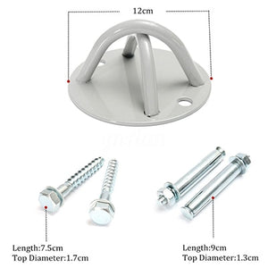 4 Screws Reinforce Resistant Band Pull Rope Fitness Hanging Training Strap Ceiling Hook Plate