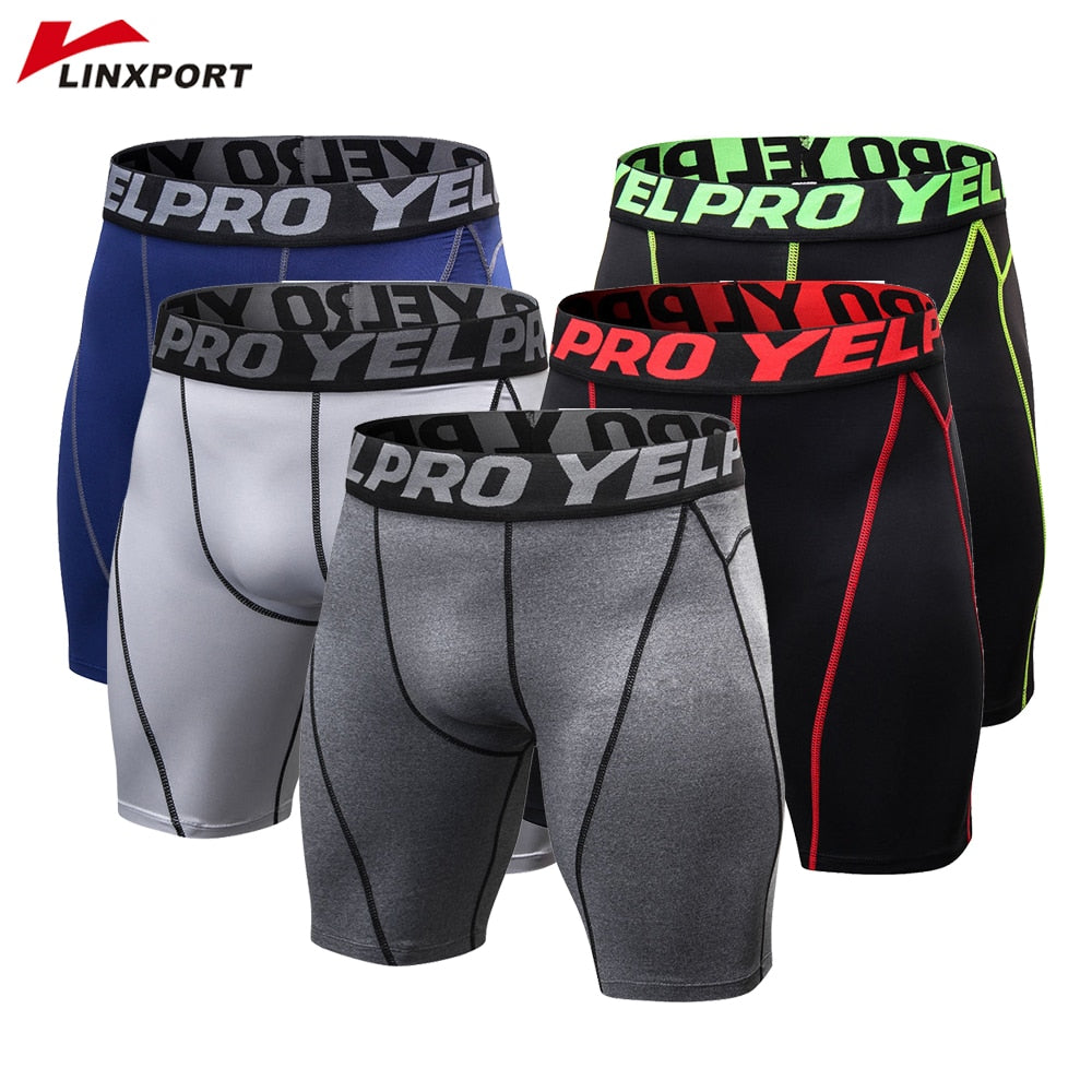 Men Gym Shorts Dry Fit Underwear Fitness Running Boxers Breathable Football Soccer Shorts Workout