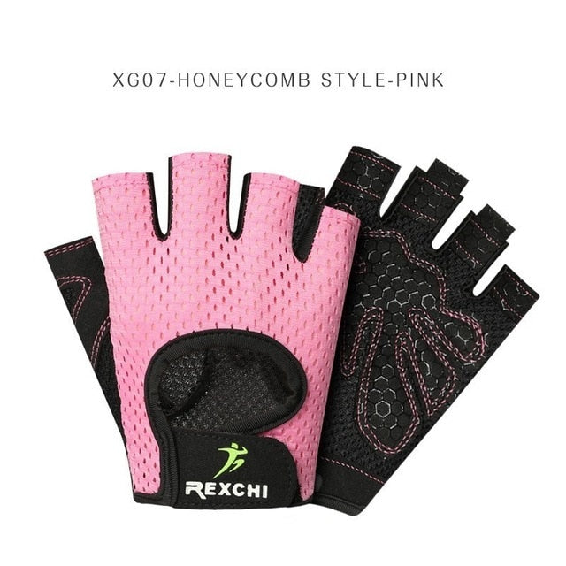 Professional Gym Fitness Gloves Power Weight Lifting Women Men Crossfit Workout Bodybuilding Half Finger Hand Protector