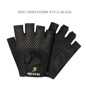 Professional Gym Fitness Gloves Power Weight Lifting Women Men Crossfit Workout Bodybuilding Half Finger Hand Protector