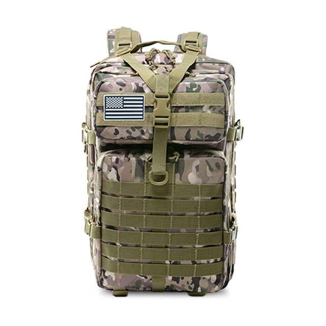 Men Army Military Tactical Large Backpack Waterproof Outdoor Sport Hiking Camping Hunting