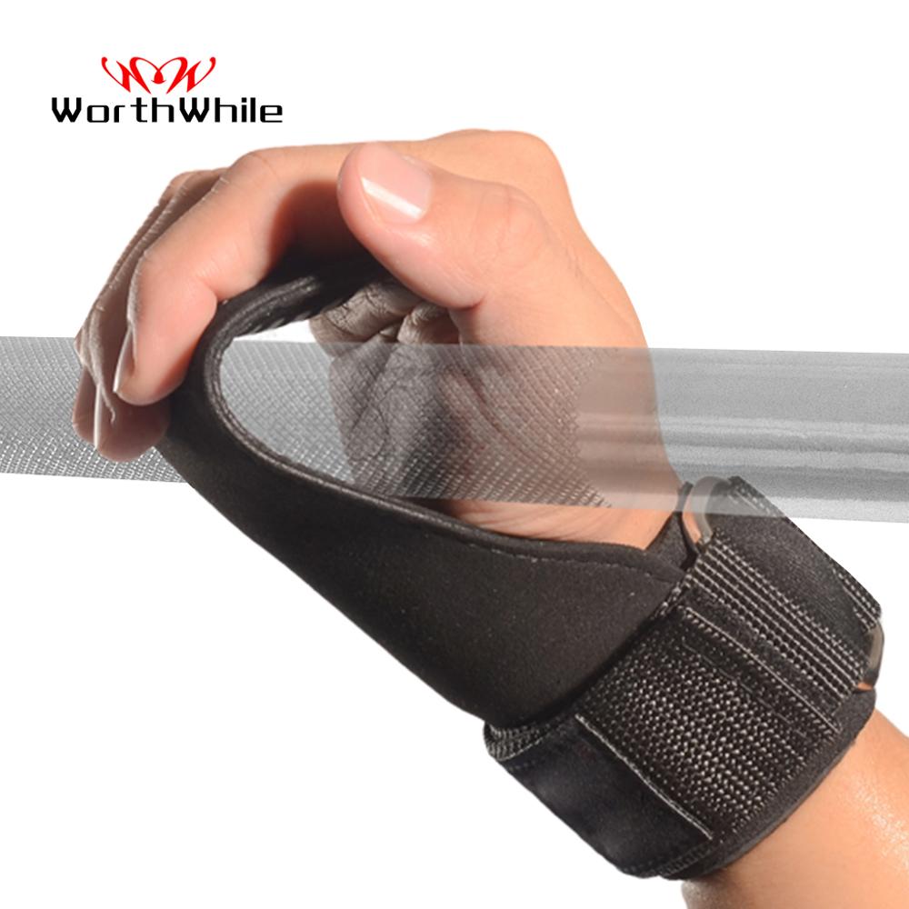 WorthWhile Hand Grips Gymnastics Gloves for Gym Fitness Power Weight Lifting Palm Crossfit Workout Bodybuilding Wrist Support