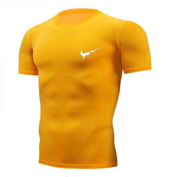 Gym t shirt jogger Sport Shirt Men Fitness Running Shirt Man Dry Fit Short Sleeve Train T Shirt