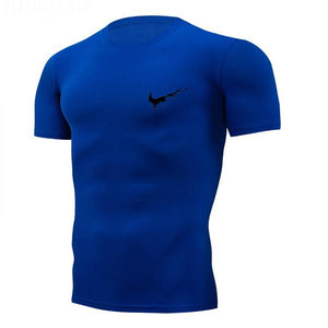 Gym t shirt jogger Sport Shirt Men Fitness Running Shirt Man Dry Fit Short Sleeve Train T Shirt