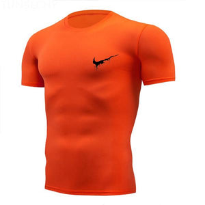 Gym t shirt jogger Sport Shirt Men Fitness Running Shirt Man Dry Fit Short Sleeve Train T Shirt